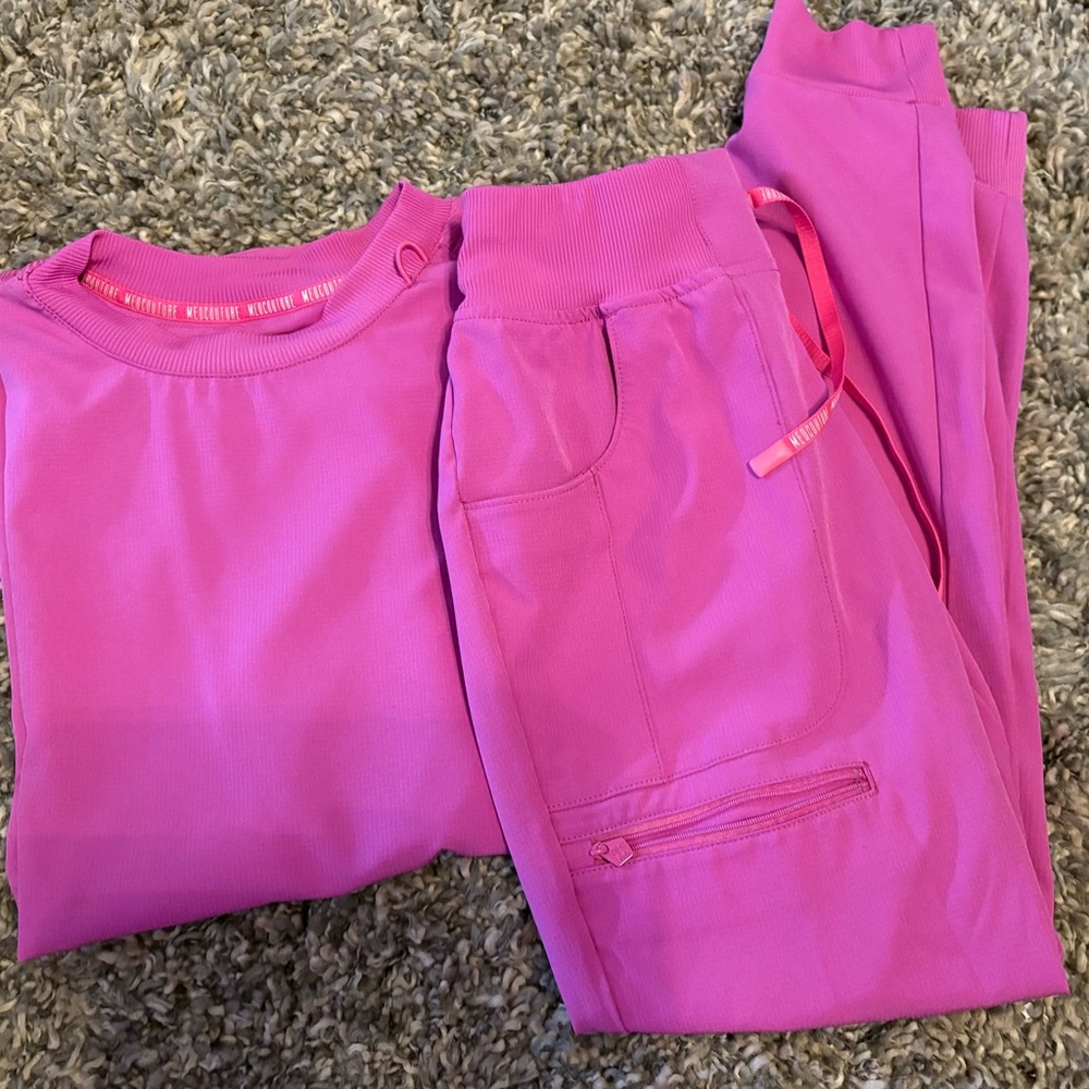 Med Couture Pink Scrub Set
